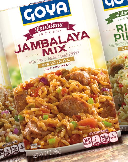 Goya General Market Rice Mixes Alan Stabile Graphic Productions LLC.